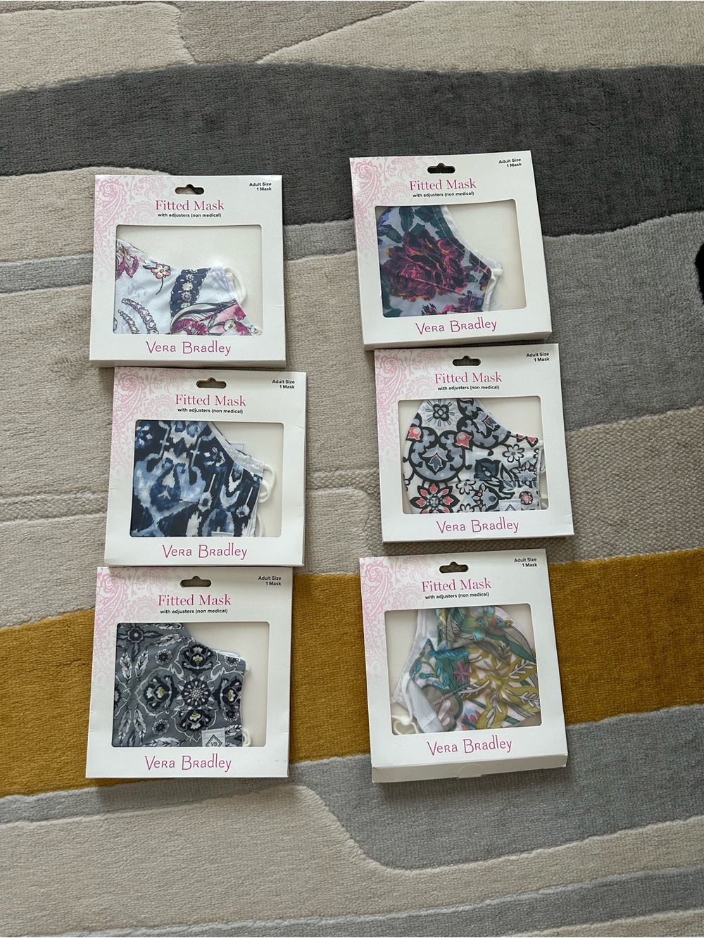 Vera Bradley face masks - pack of 6